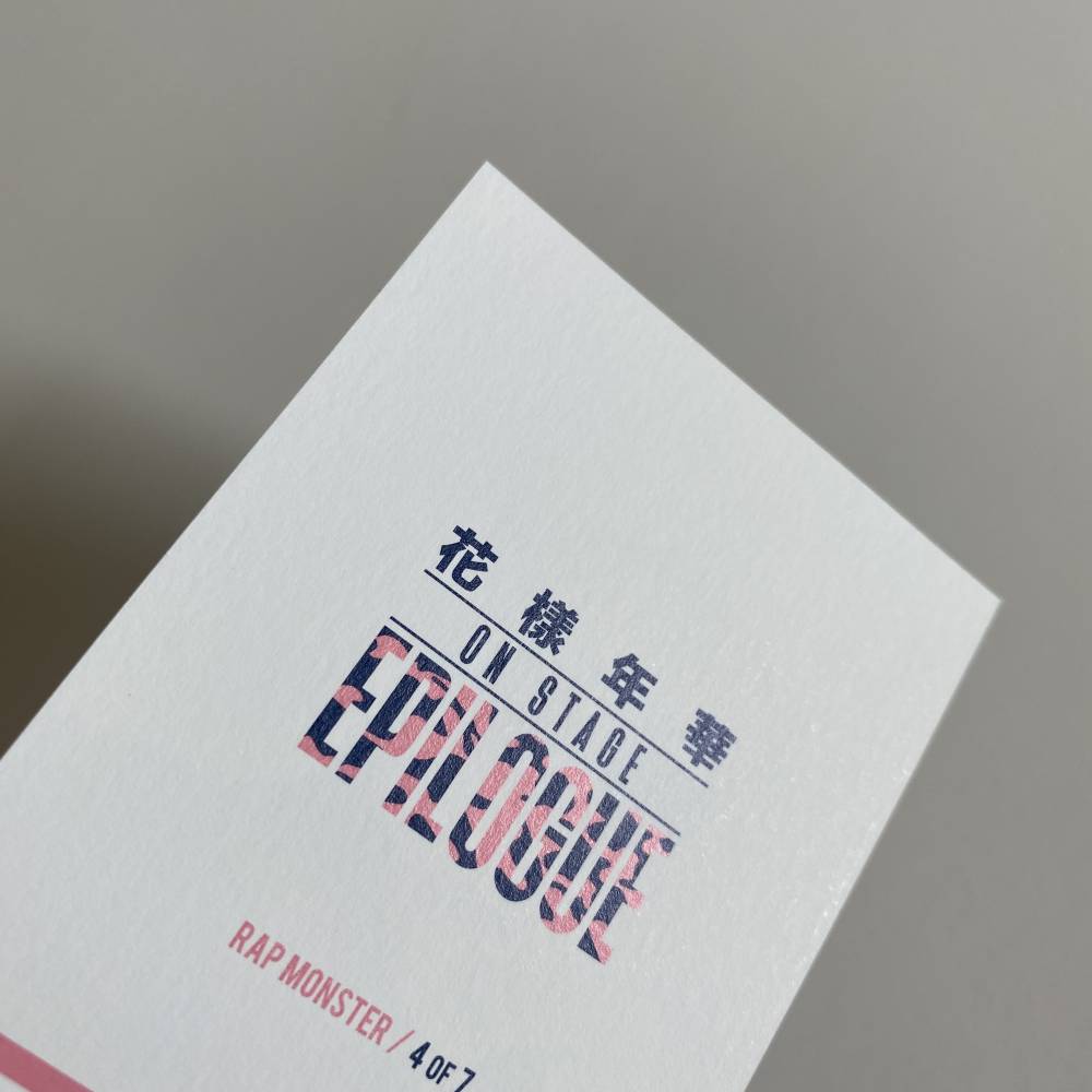 BTS 防弾少年団 花様年華 EPILOGUE MINI PHOTO RM BTS 防弾少年団 花様